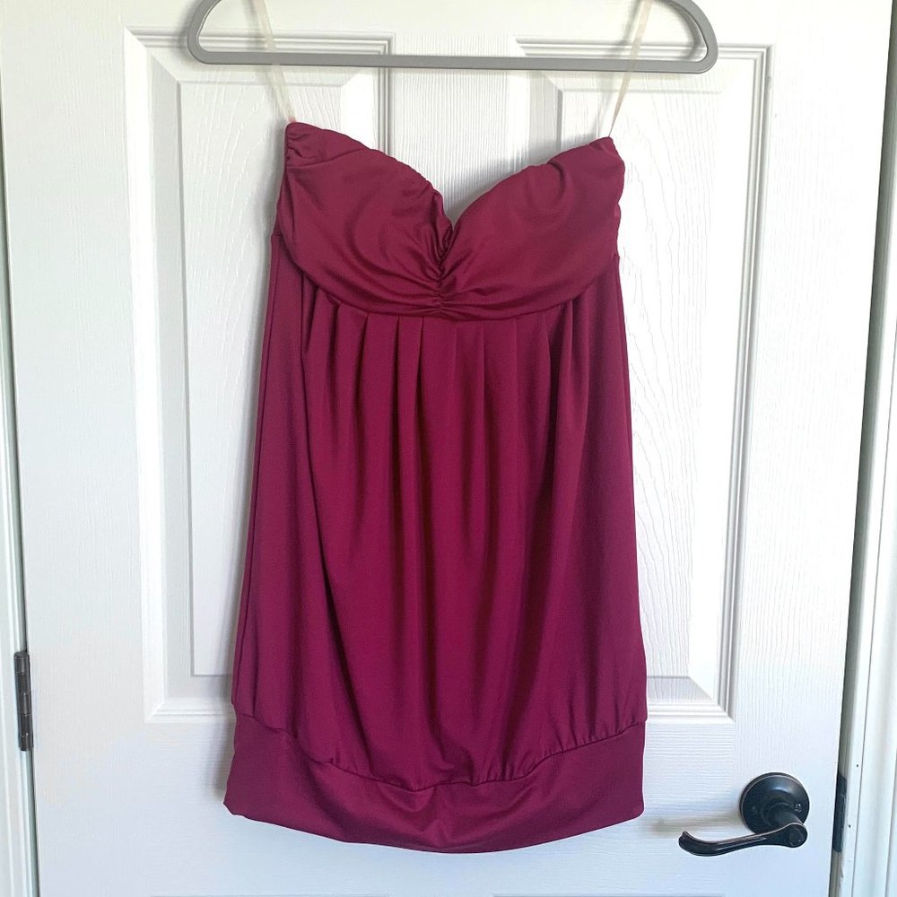 Magenta Forever 21 Strapless Dress - Women's Medium